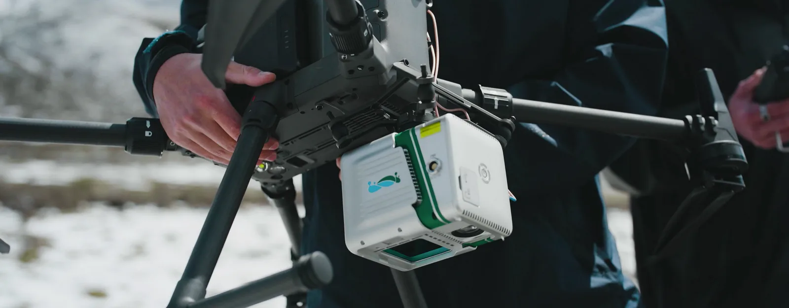 LiAir X3-H monté sous un drone